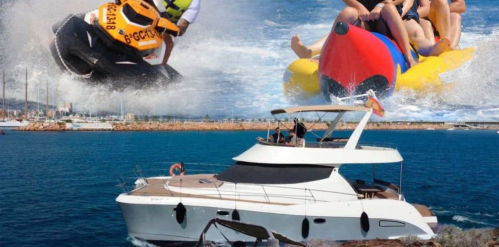 boat cruise + buggy + jetski